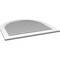 Ekena Millwork Round Top Surface Mount PVC Gable Vent: Functional, w/ 3-1/2"W x 1"P Standard Frame, 40"W x 38"H GVPRT40X3801SF - alternate 4